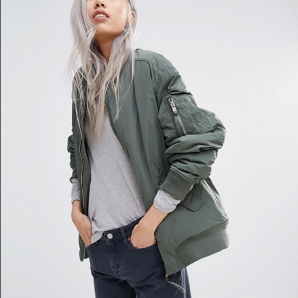 Green Bomber Jacket